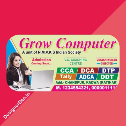 Computer Institute flex design CDR File