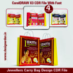 Jewellery Shop Carry Bag Design CDR File