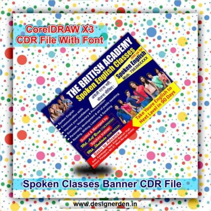 Spoken English Classes Banner Template CDR File