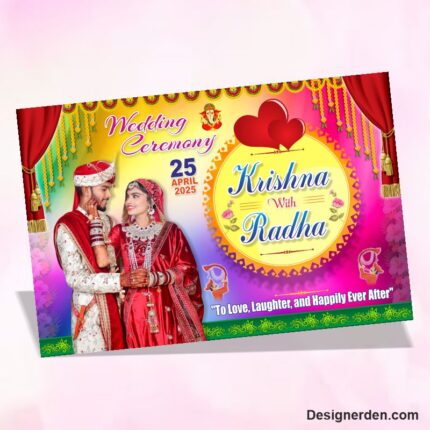 Wedding Flex Banner Design CDR File